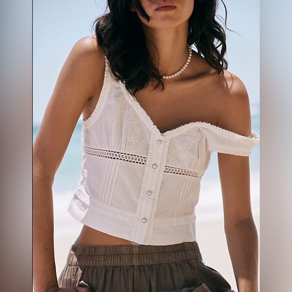 Free People Kerry Tank in Optic White
